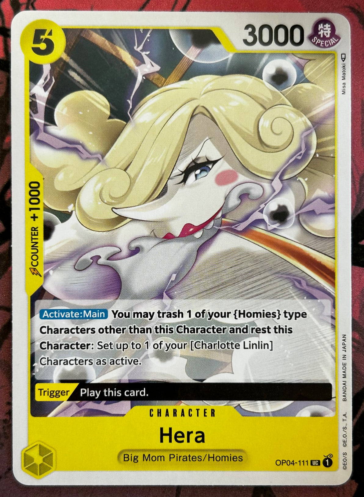 OP04-111 HERA One Piece Character Card (Yellow) English