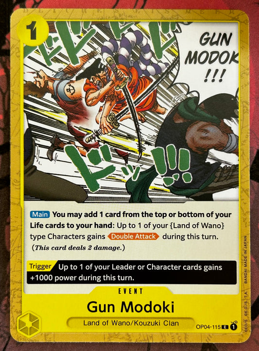 OP04-115 GUN MODOKI One Piece Event Card (Yellow) English