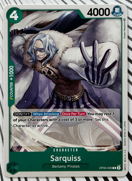 OP05-026 SARQUISS One Piece Character Card (Green) English