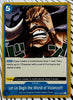 OP05-059 LET US BEGIN THE WORLD OF VIOLENCE!!! One Piece Event Card (Blue) English