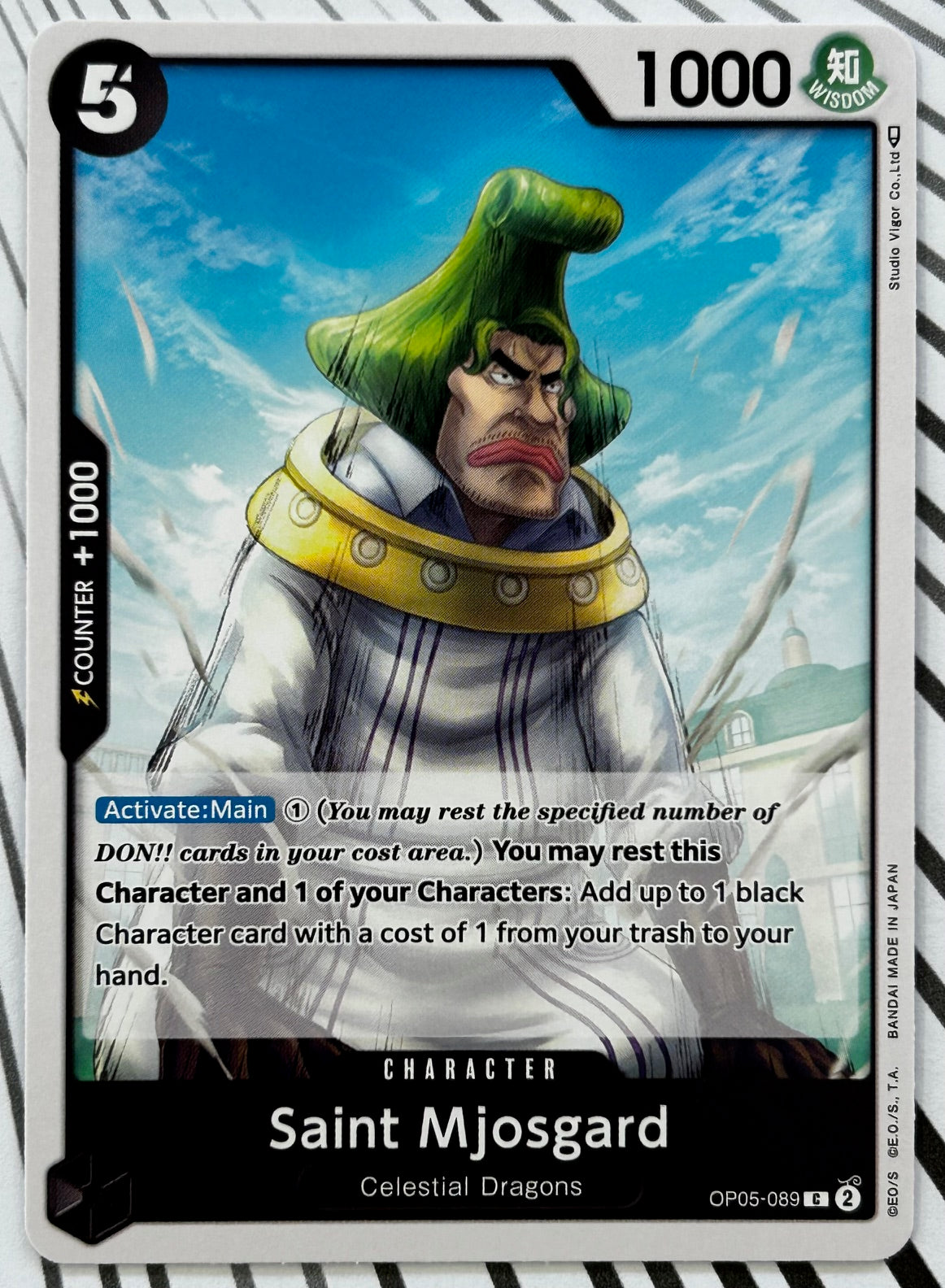 OP05-089 SAINT MJOSGARD One Piece Character Card (Black) English