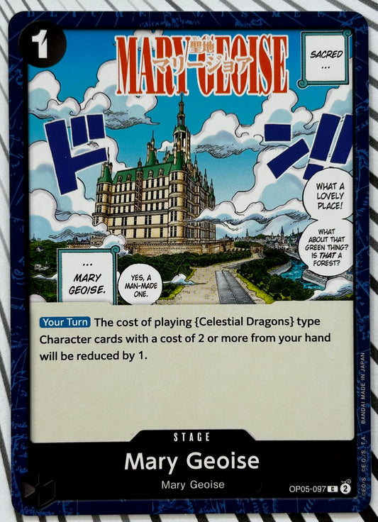 OP05-097 MARY GEOISE One Piece Stage Card (Black) English