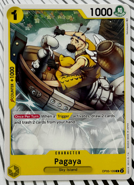 OP05-109 PAGAYA One Piece Character Card (Yellow) English