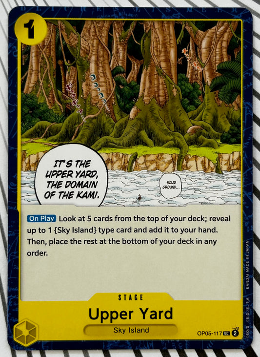 OP05-117 UPPER YARD One Piece Stage Card (Yellow) English