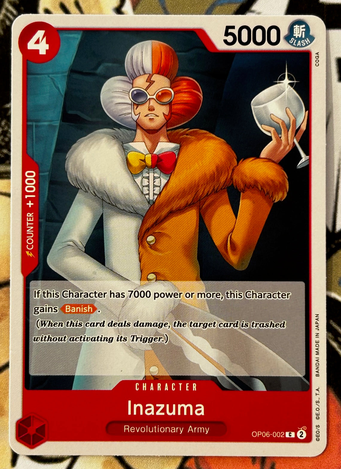 OP06-002 INAZUMA One Piece Character Card (Red) English