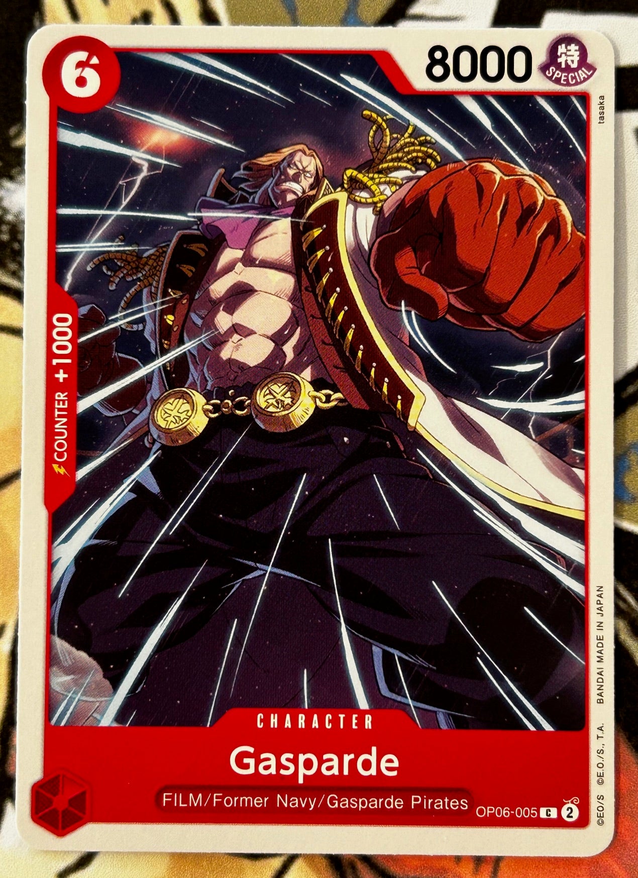 OP06-005 GASPARDE One Piece Character Card (Red) English