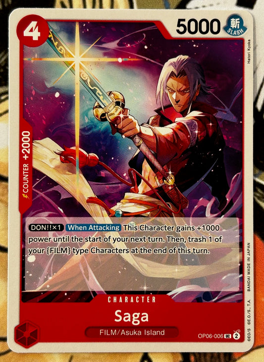 OP06-006 SAGA One Piece Character Card (Red) English