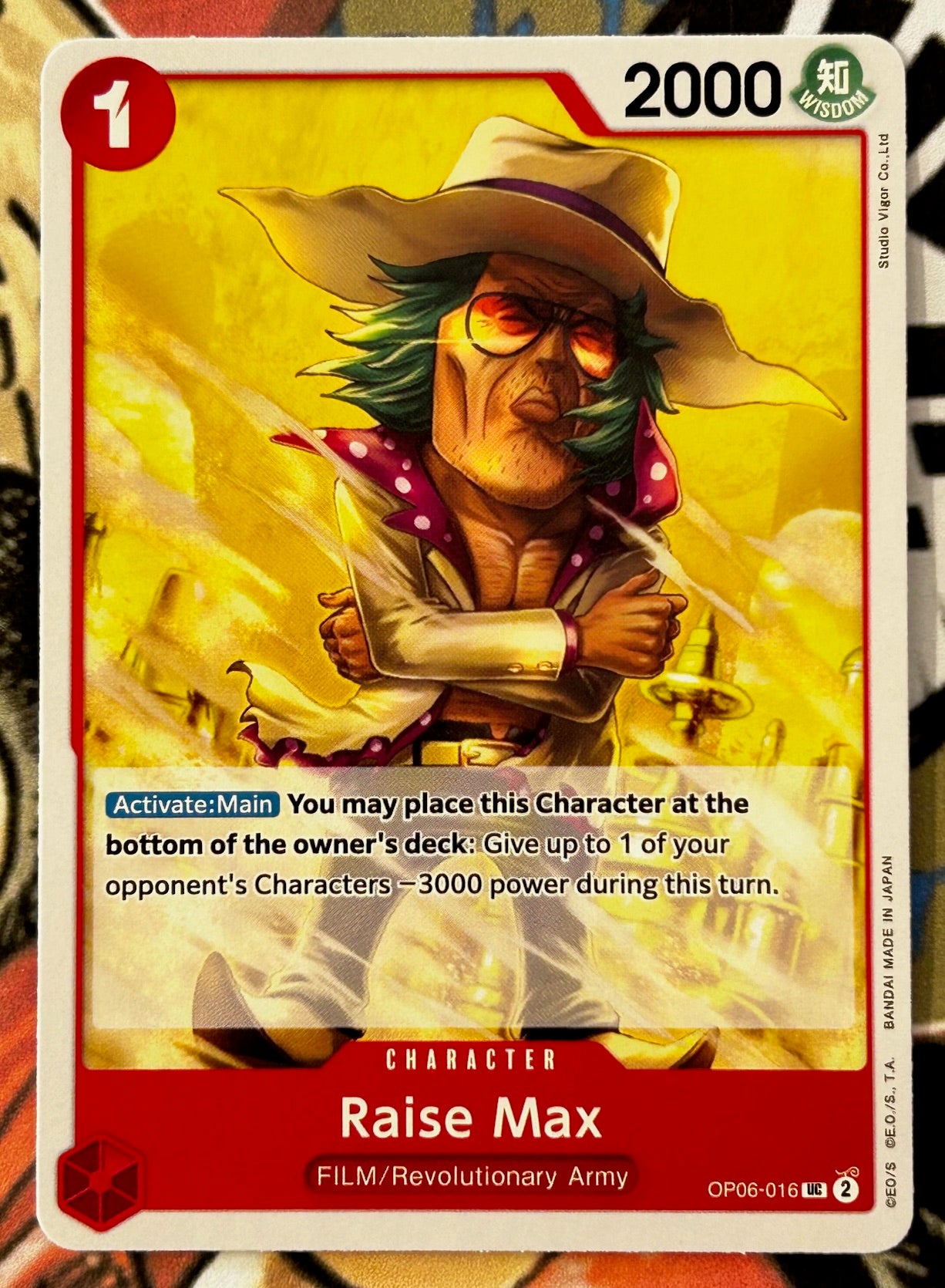 OP06-016 RAISE MAX One Piece Character Card (Red) English