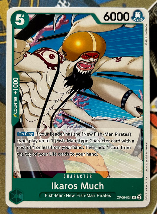 OP06-024 IKAROS MUCH One Piece Character Card (Green) English