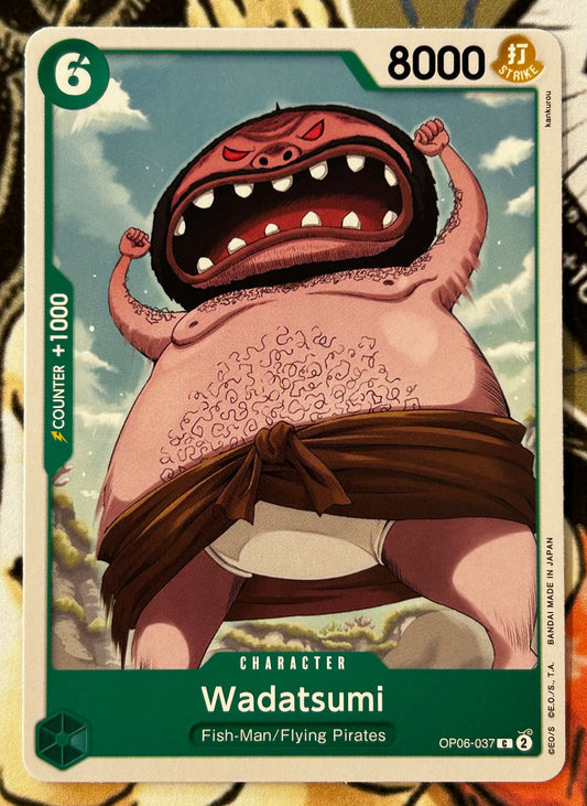 OP06-037 WADATSUMI One Piece Character Card (Green) English