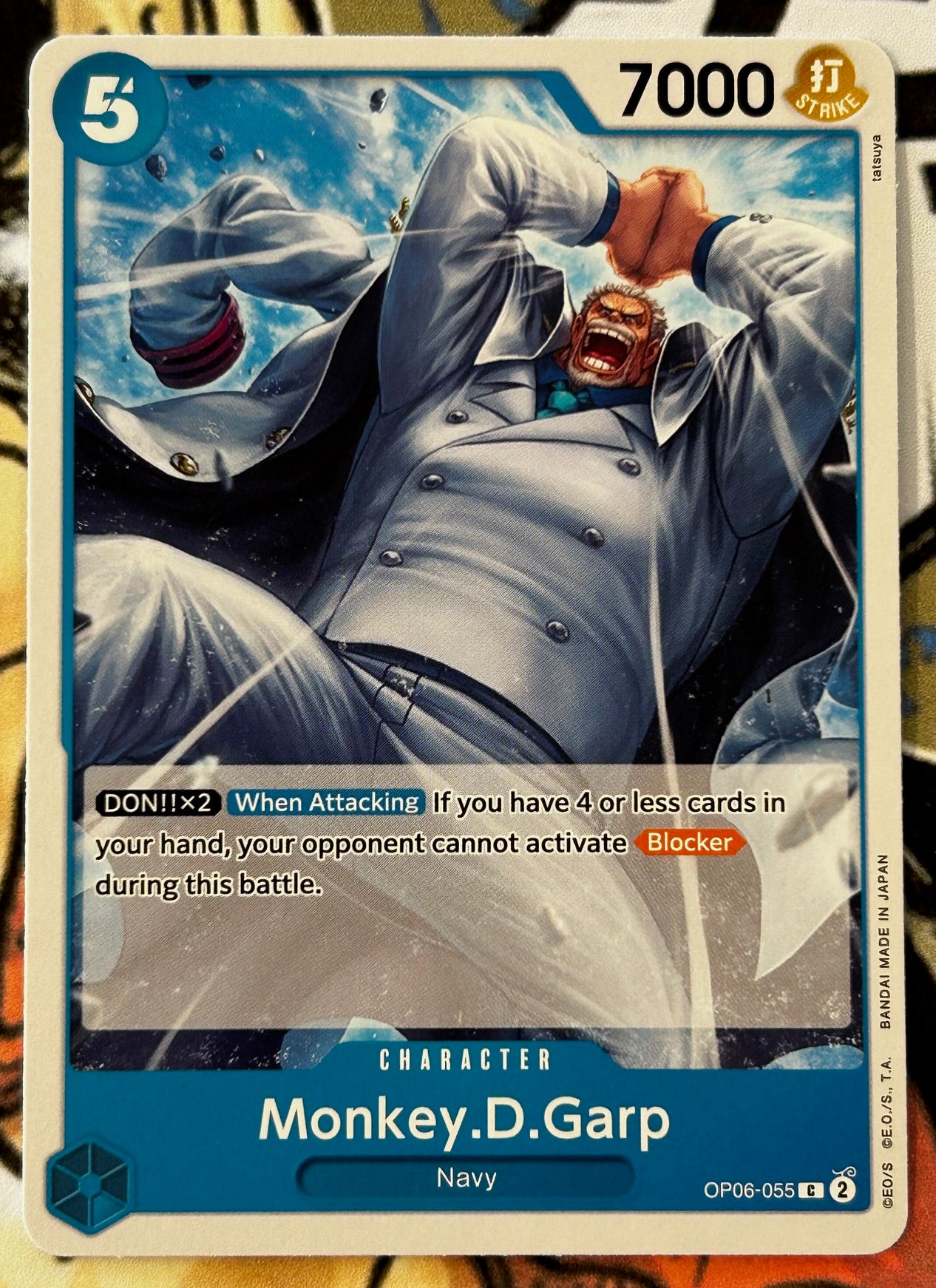 OP06-055 MONKEY.D.GARP One Piece Character Card (Blue) English