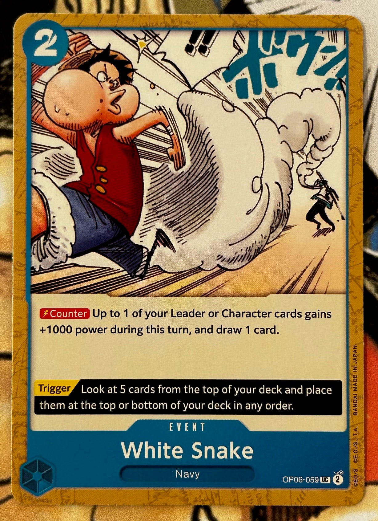 OP06-059 WHITE SNAKE One Piece Event Card (Blue) English