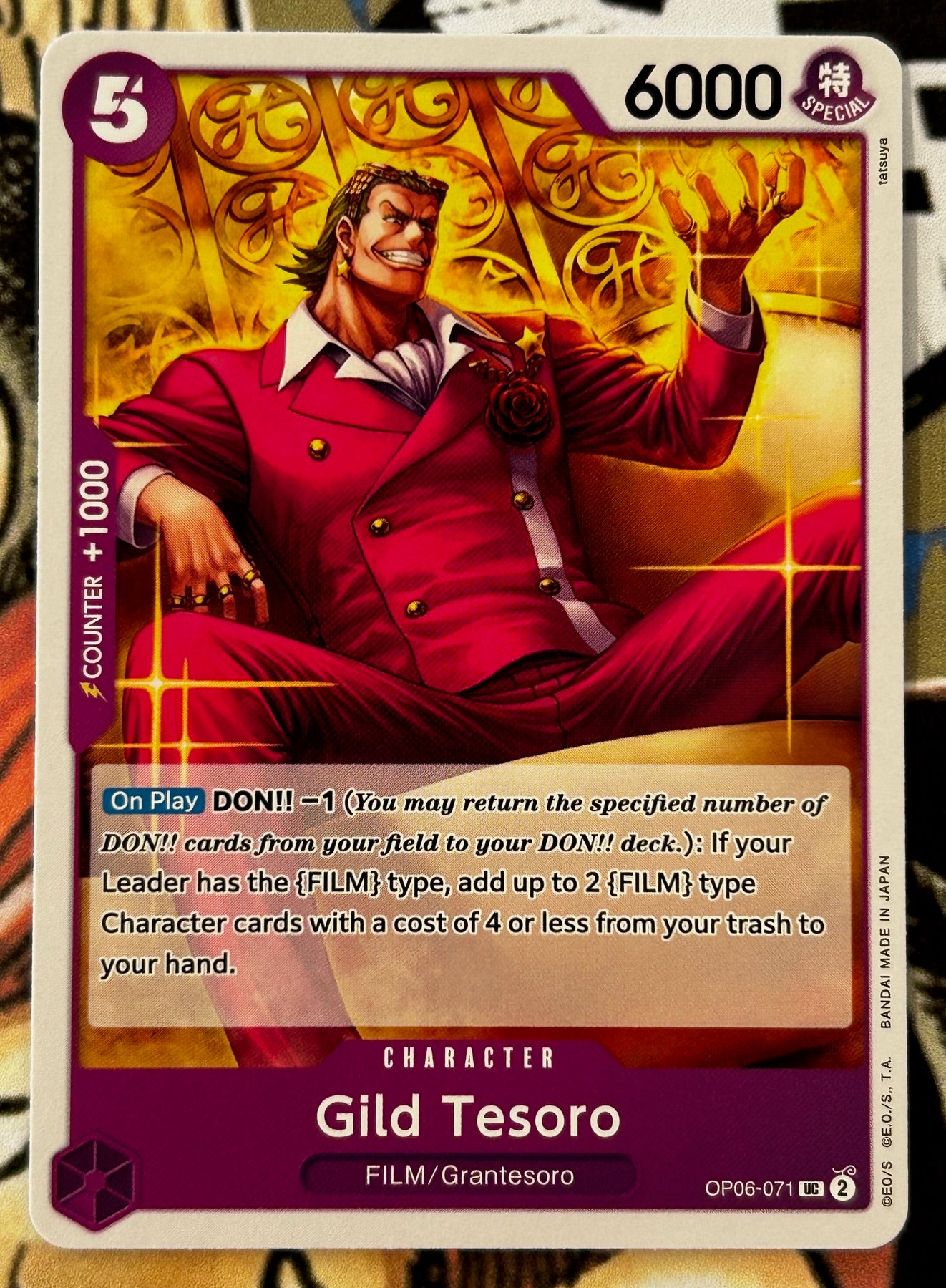 OP06-071 GILD TESORO One Piece Character Card (Purple) English