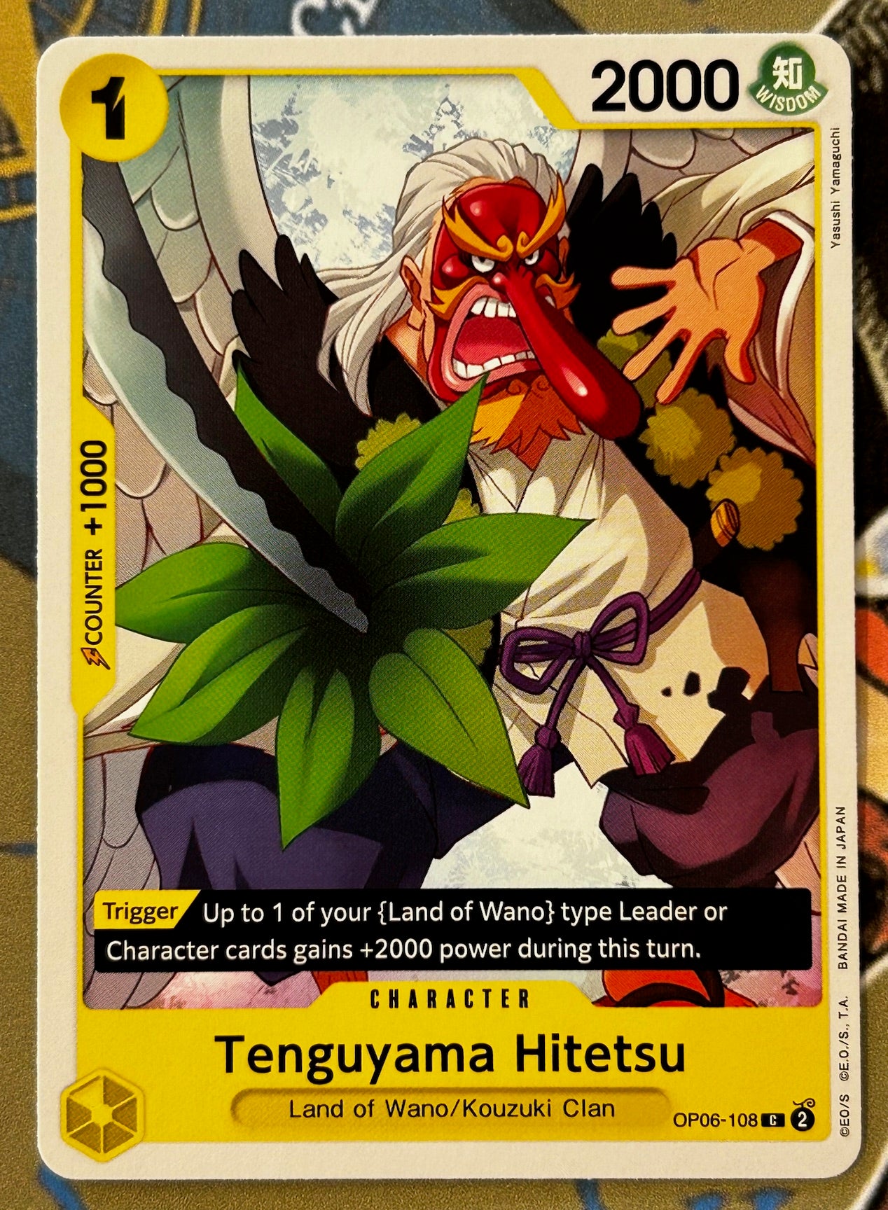 OP06-108 TENGUYAMA HITETSU One Piece Character Card (Yellow) English