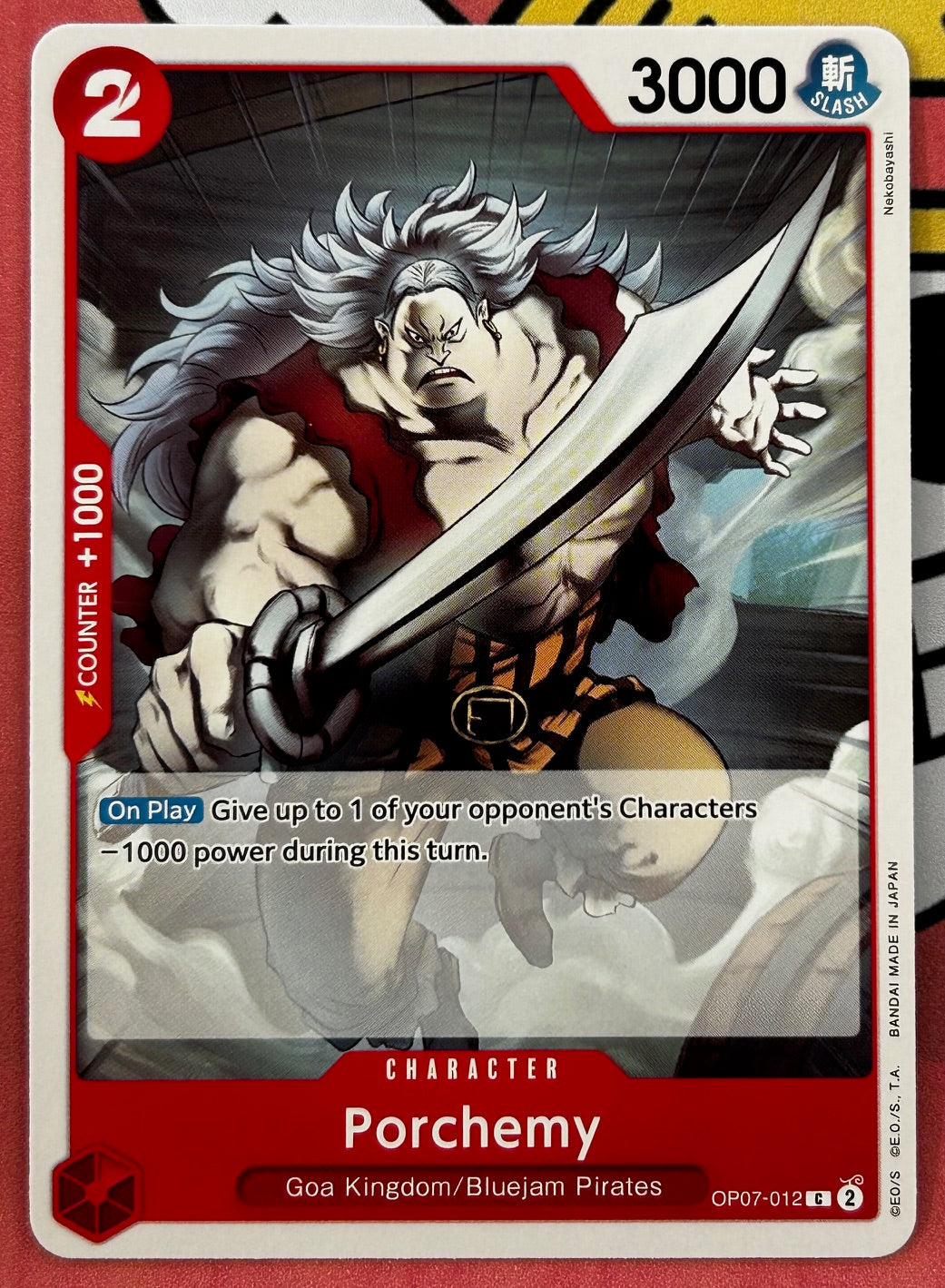 OP07-012 PORCHEMY One Piece Character Card (Red) English