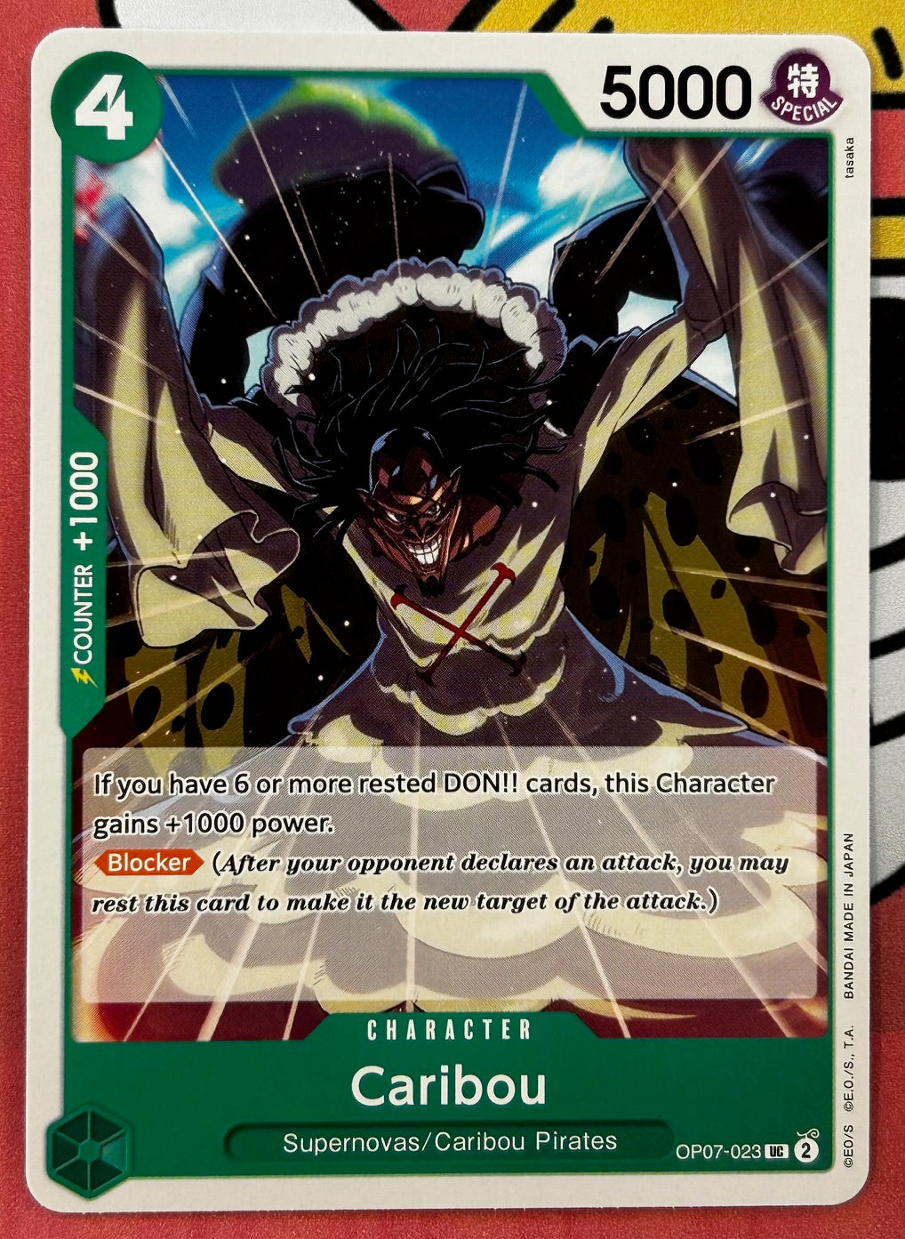 OP07-023 CARIBOU One Piece Charcter Card (Green) English