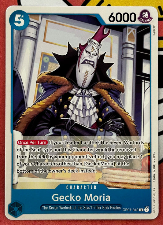 OP07-042 GECKO MORIA One Piece Character Card (Blue) English