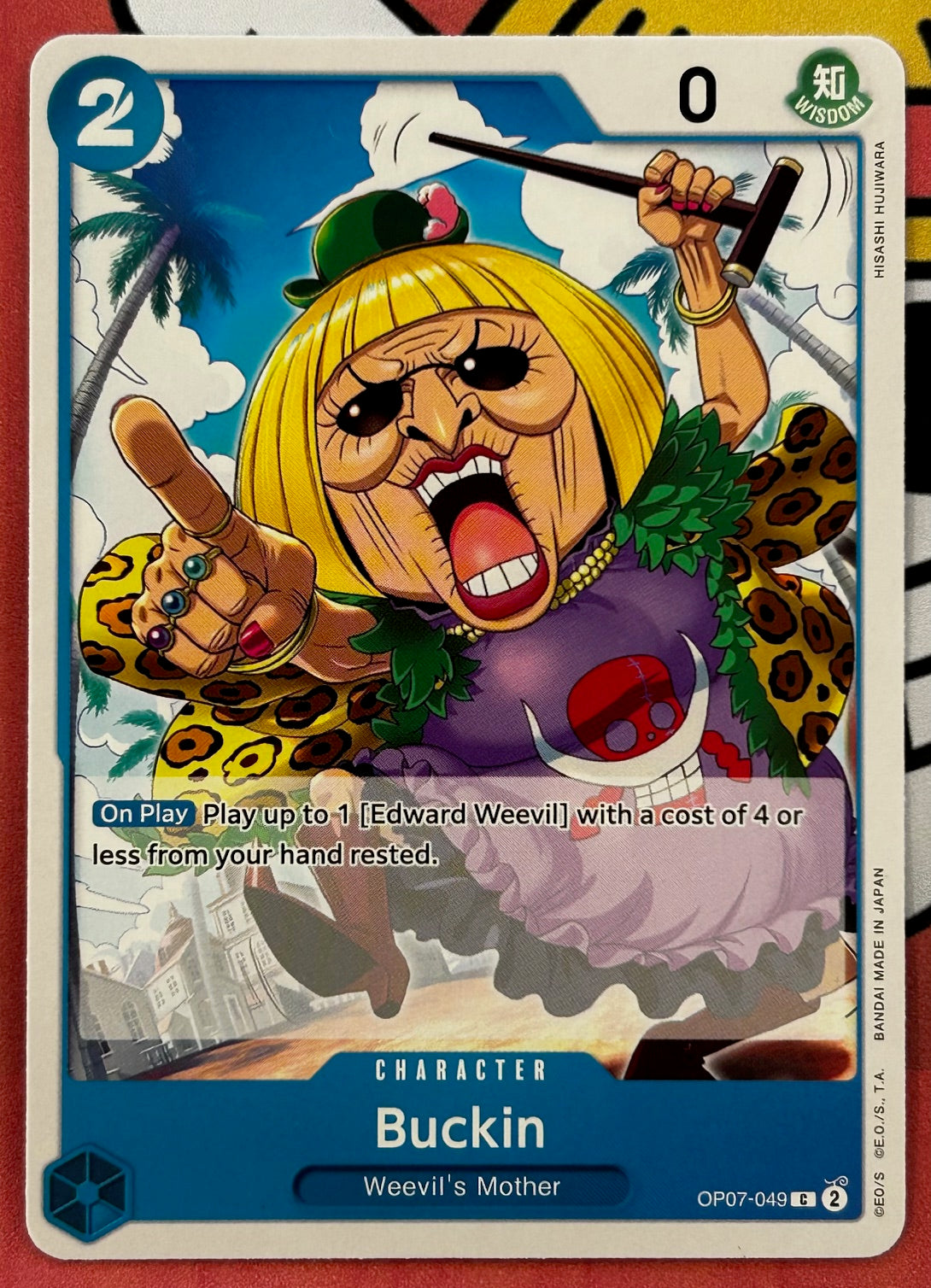 OP07-049 BUCKIN One Piece Character Card (Blue) English