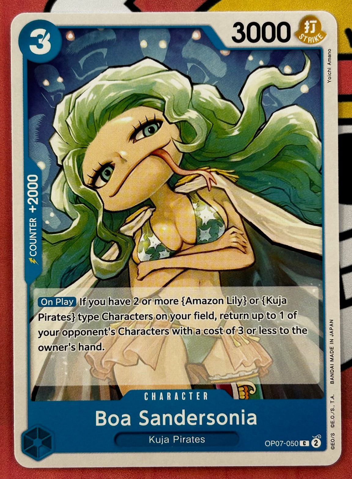 OP07-050 BOA SANDERSONIA One Piece Character Card (Blue) English