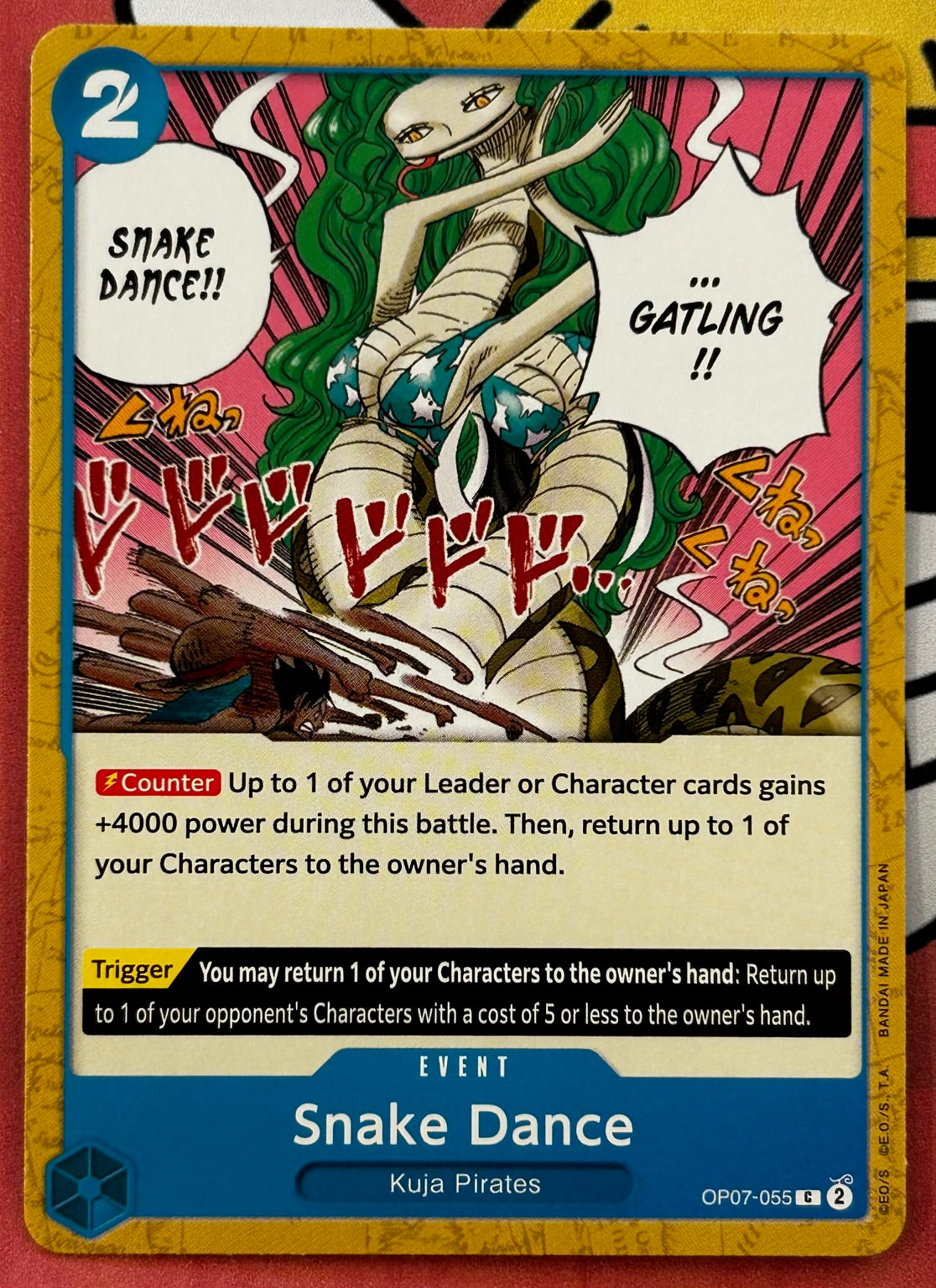 OP07-055 SNAKE DANCE One Piece Event Card (Blue) English