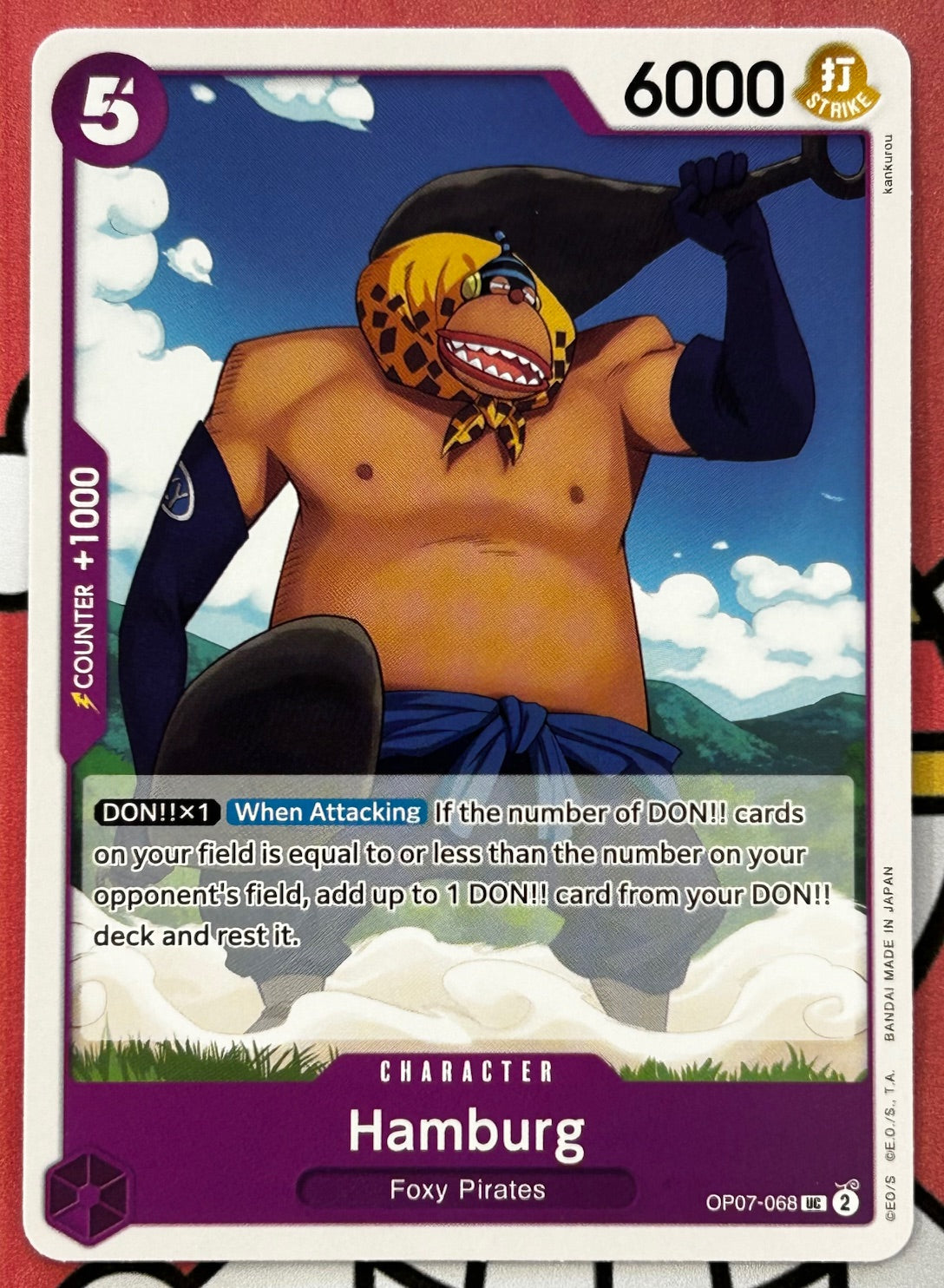 OP07-068 HAMBURG One Piece Character Card (Purple) English