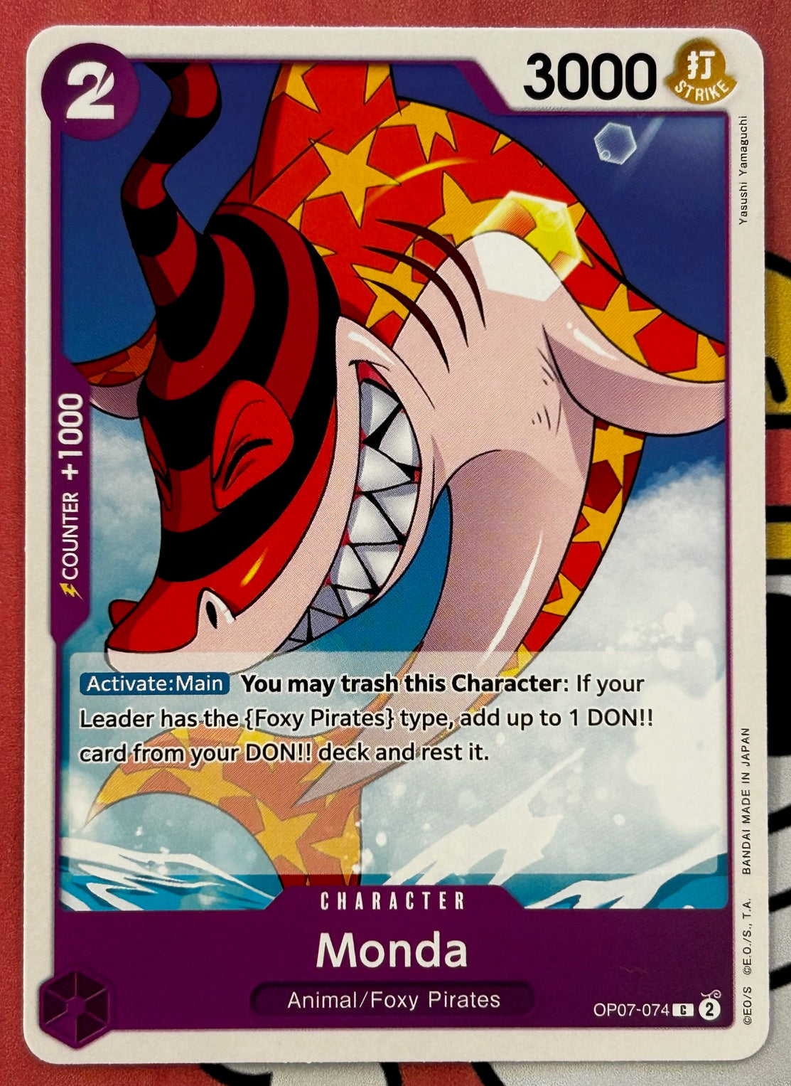 OP07-074 MONDA One Piece Character Card (Purple) English