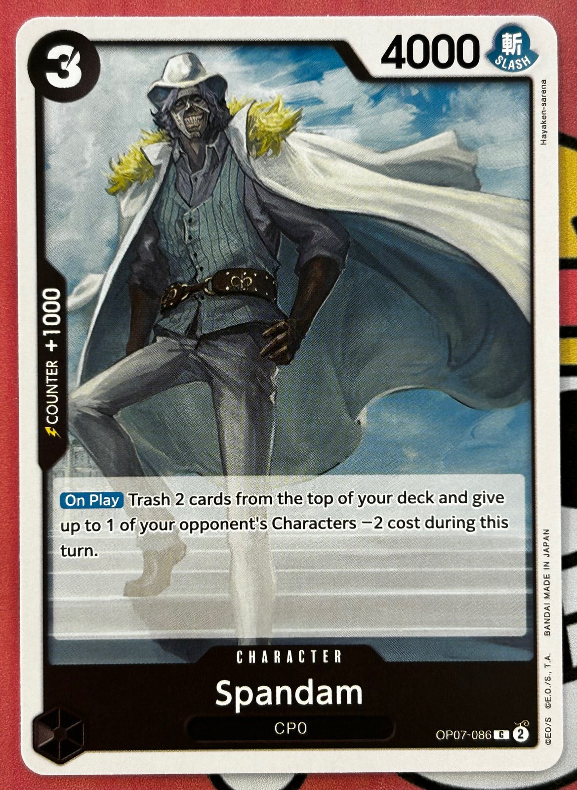 OP07-086 SPANDAM One Piece Character Card (Black) English – JaqJnr