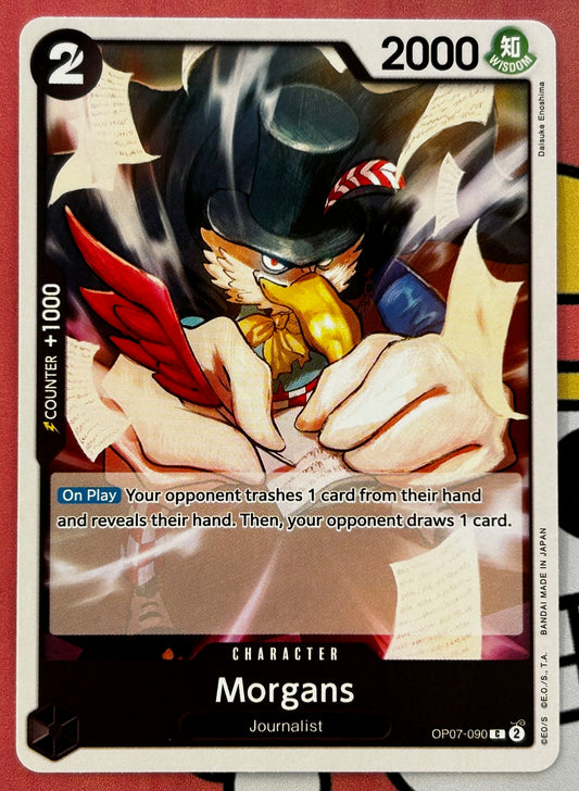 OP07-090 MORGANS One Piece Character Card (Black) English