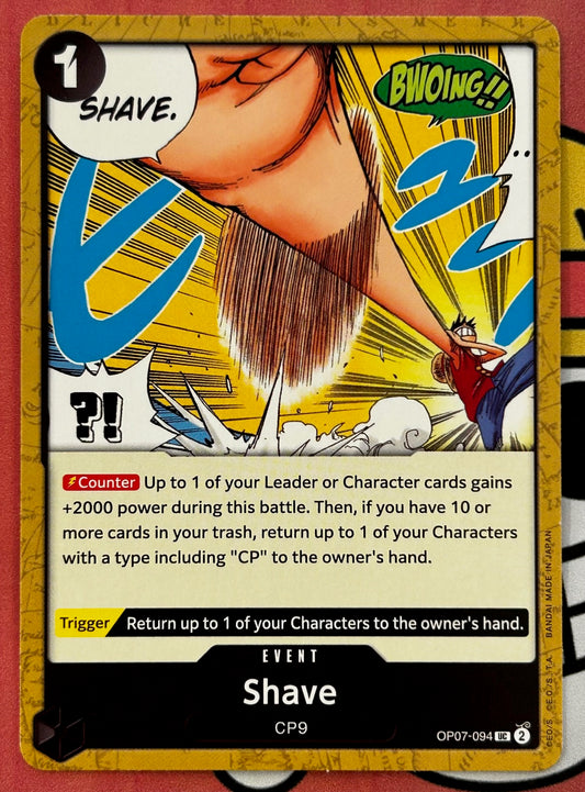 OP07-094 SHAVE One Piece Event Card (Black) English