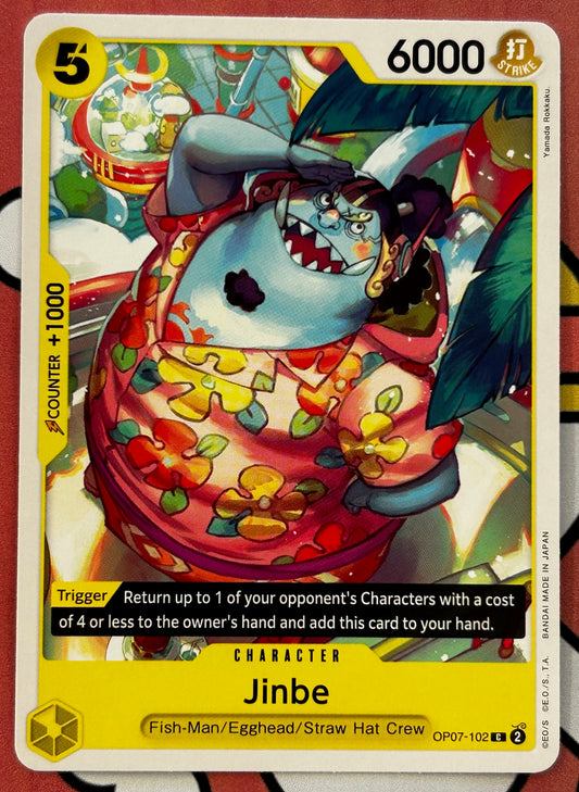 OP07-102 JINBE One Piece Character Card (Yellow) English