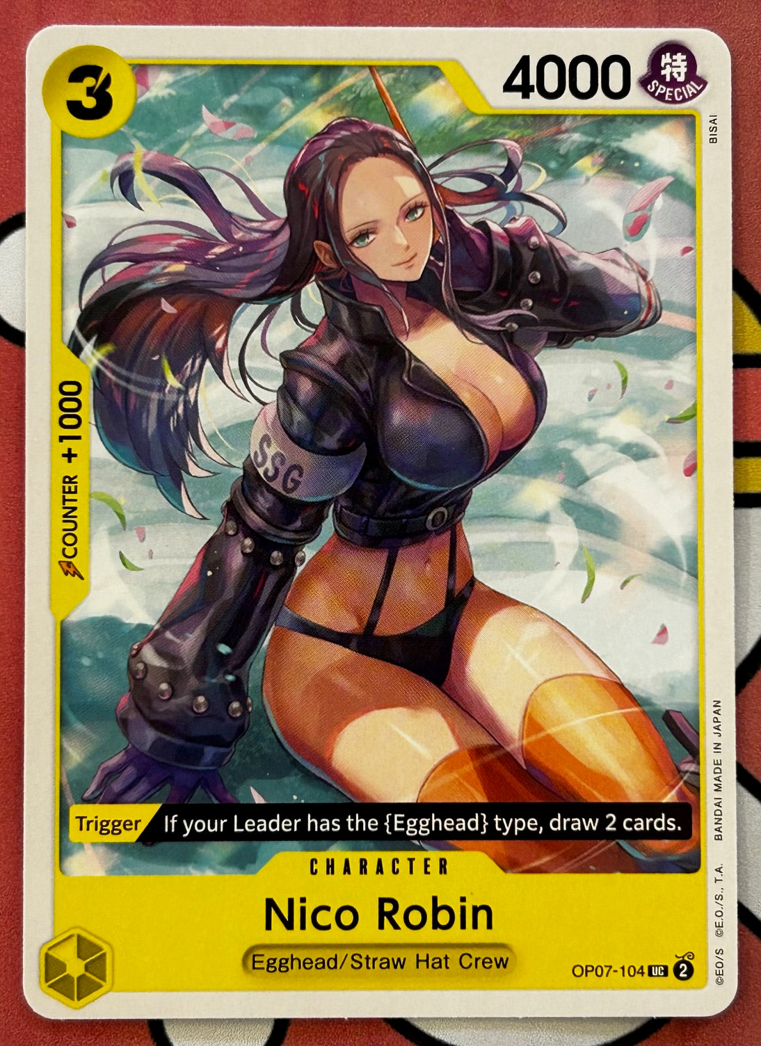 OP07-104 NICO ROBIN One Piece Character Card (Yellow) English