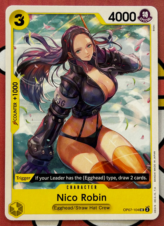 OP07-104 NICO ROBIN One Piece Character Card (Yellow) English