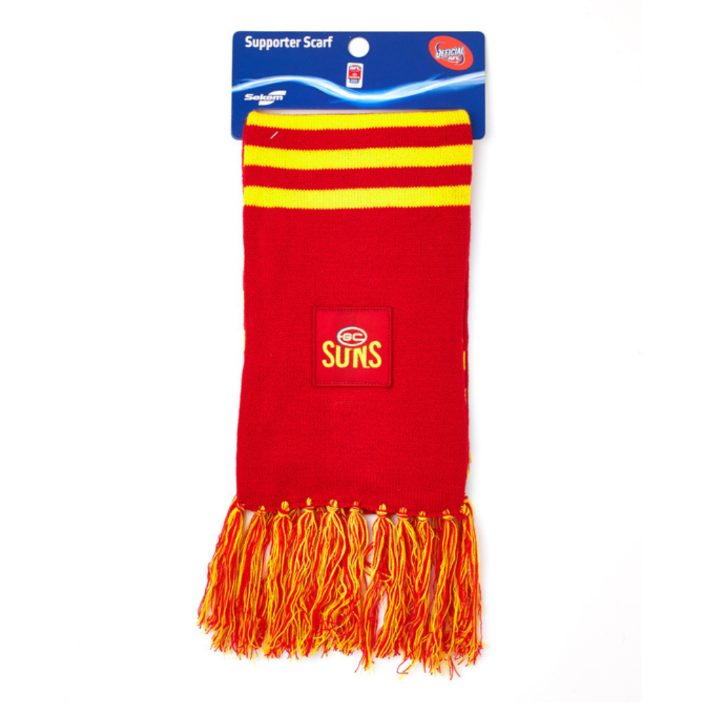 Official GOLD COAST SUNS AFL Supporter Scarf