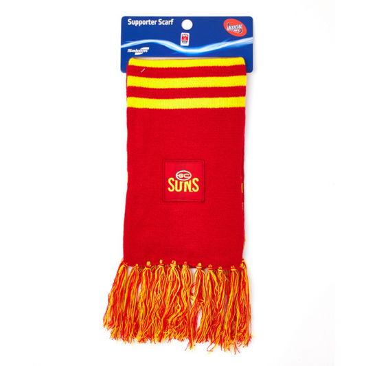 Official GOLD COAST SUNS AFL Supporter Scarf