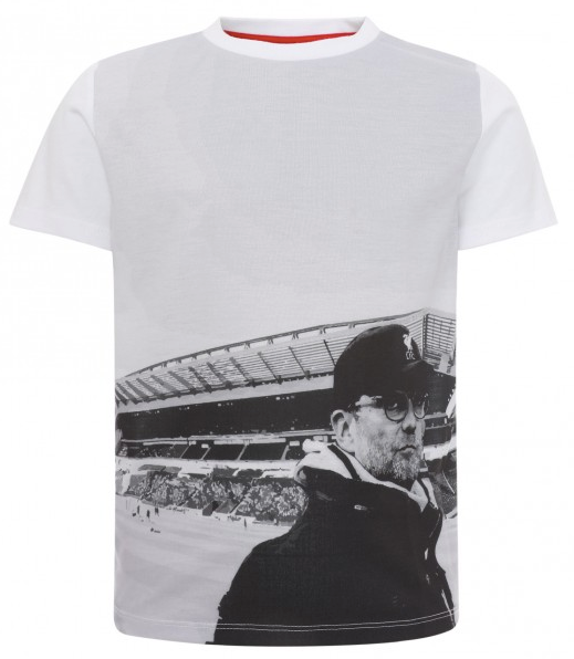 Official LIVERPOOL FC Boys Jurgen Klopp White Tee (LFC Store Exclusive)