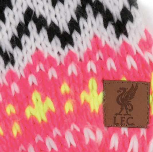 Official LIVERPOOL FC Girls Fairisle Football Supporter Scarf (LFC Store Exclusive)