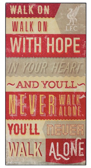 Official LIVERPOOL FC LFC Wall Art 40cm x 20cm (LFC Store Exclusive)