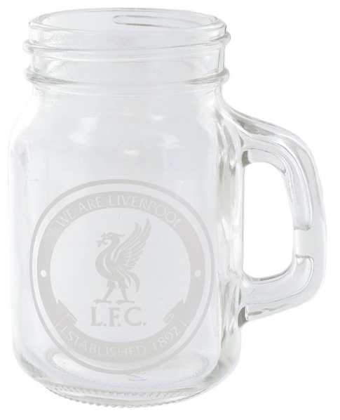 Official LIVERPOOL FC Mason Jar Shot Glasses 2 Pack (LFC Store Exclusive)