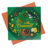 Official Minecraft Greetings Card - JOY TO THE OVERWORLD Xmas Christmas