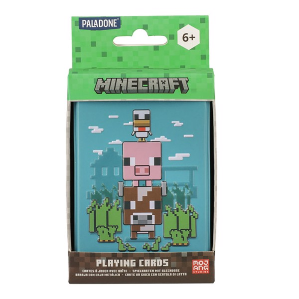 Official Minecraft Animals Playing Cards in Special Edition Tin