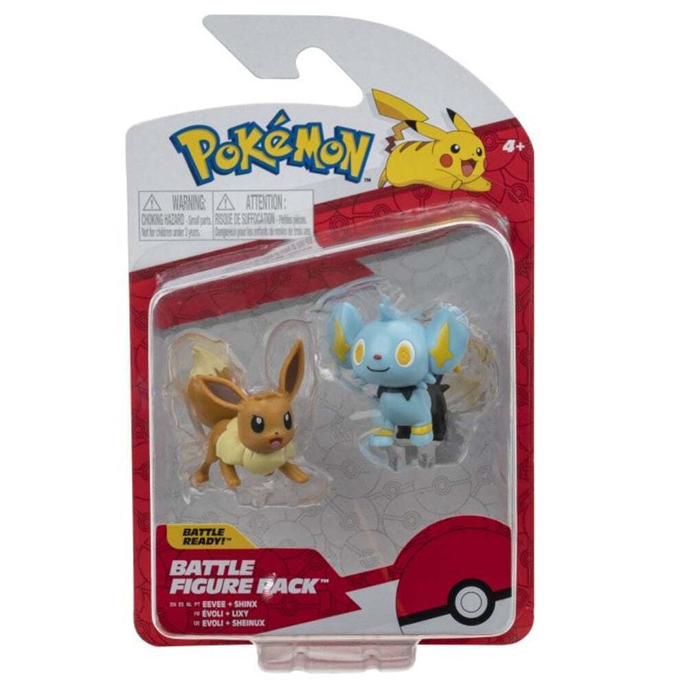 Official Pokemon Battle Figure Pack - EEVEE & SHINX