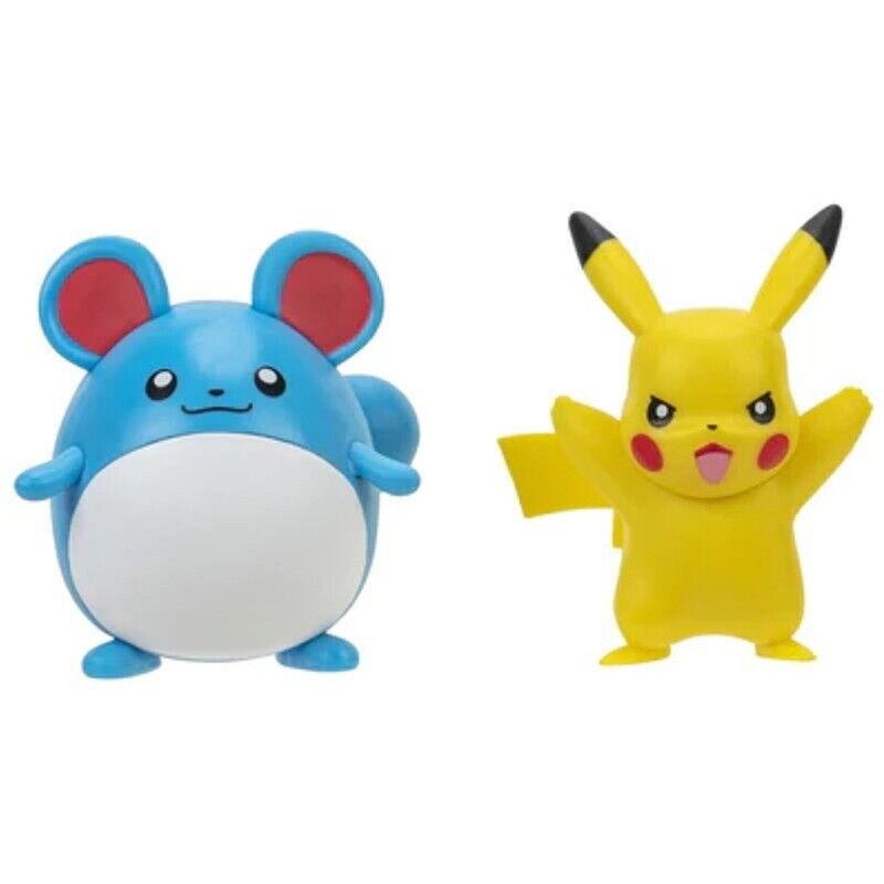 Official Pokemon Battle Figure Pack - PIKACHU & MARILL