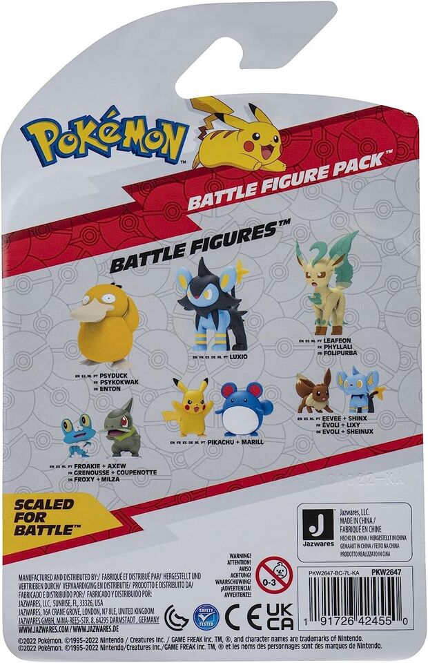 Official Pokemon Battle Figure Pack - PIKACHU & MARILL