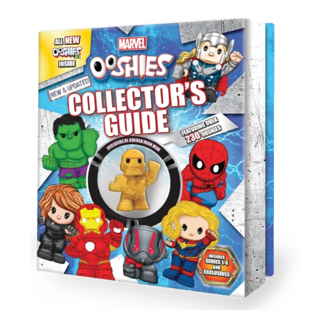 Ooshies Marvel New & Updated Collector Guide with Limited Edition XL Golden Iron Man (Hardback)
