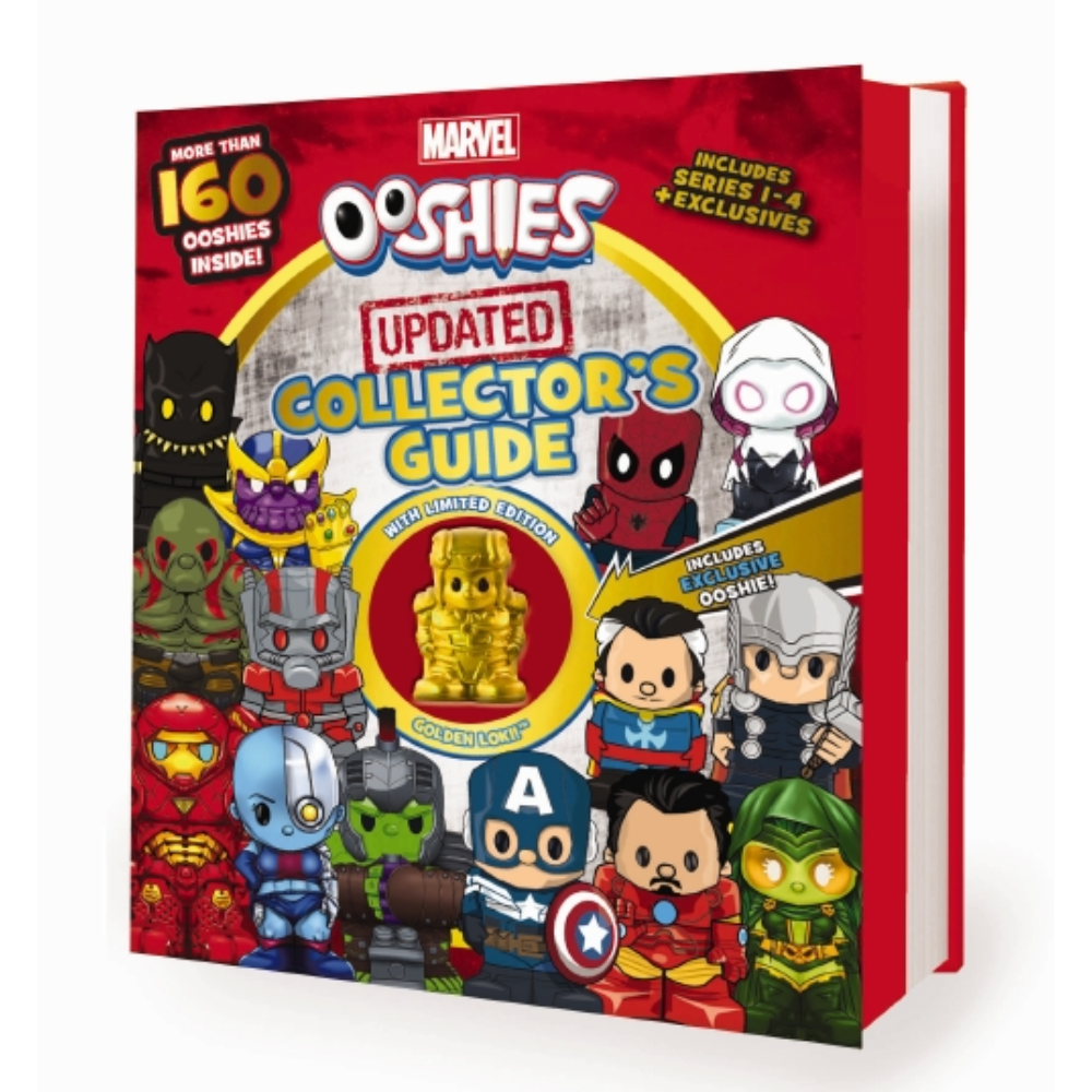 Ooshies Marvel Updated Collector Guide with Limited Edition Golden Loki (Hardback)