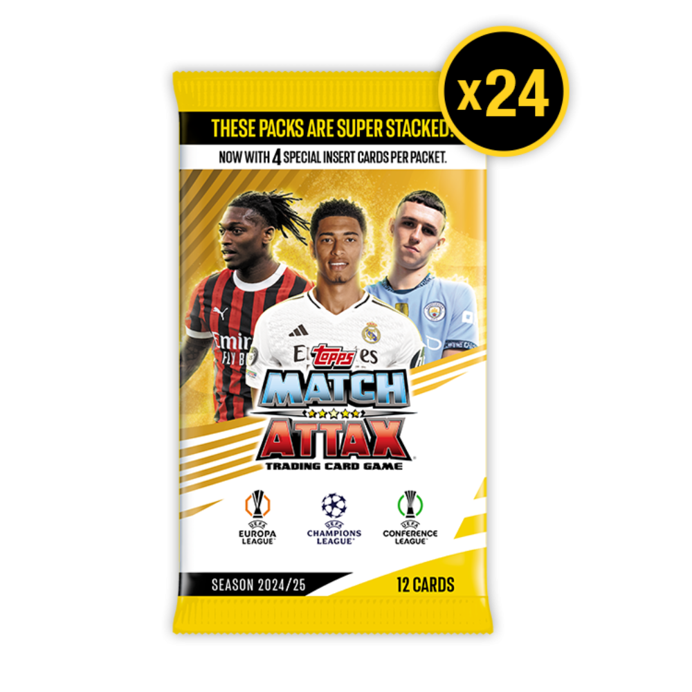 PRE-ORDER: 2024-25 Topps UCC Match Attax - BOX OF 24 PACKETS (288 Cards)