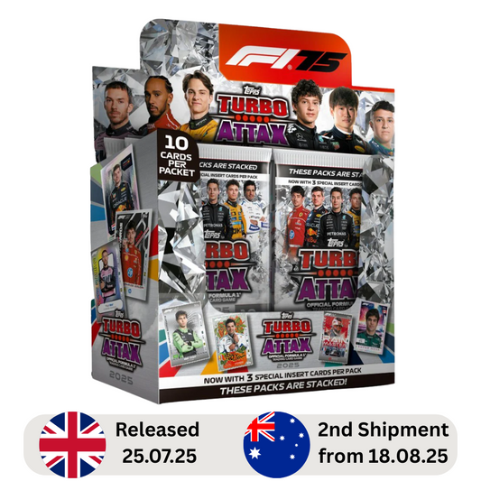 PRE-ORDER: Topps F1 Turbo Attax 2025 - Box of 24 Packs (2nd shipment from 18.08.25)