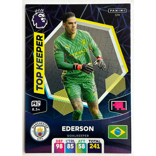 Panini Adrenalyn XL Premier League 2024 - EDERSON (MAN CITY) Top Keeper 374
