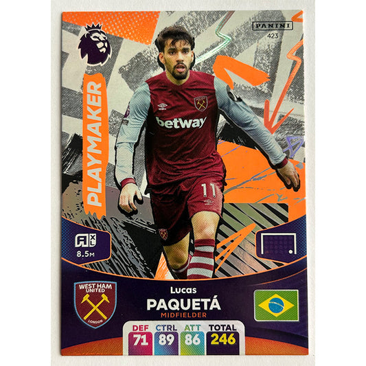 Panini Adrenalyn XL Premier League 2024 - PAQUETA (WEST HAM UNITED) Playmaker 423