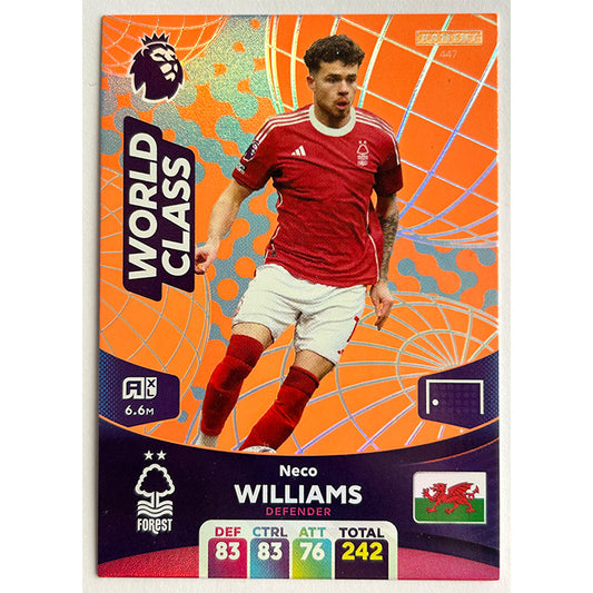 Panini Adrenalyn XL Premier League 2024 - WILLIAMS (NOTTINGHAM FOREST) World Class 447